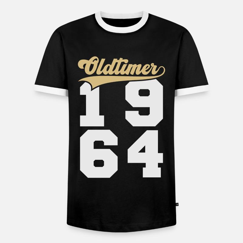 Oldtimer 1964 - Men's Ringer Shirt - black/white