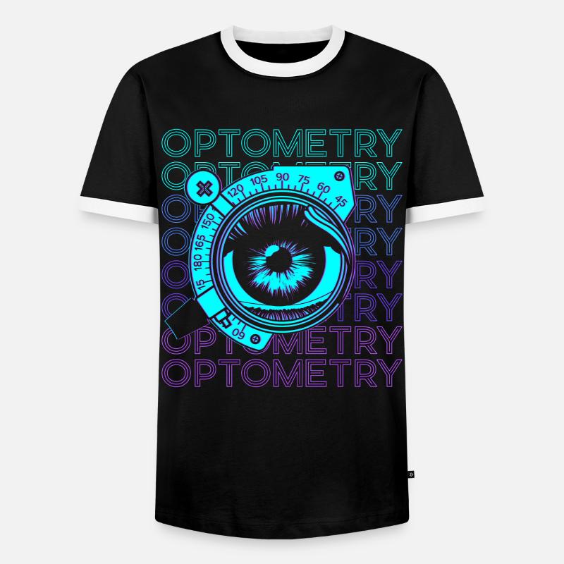 Optometry Optometrists Opticians Retro - Men's Ringer Shirt - black/white