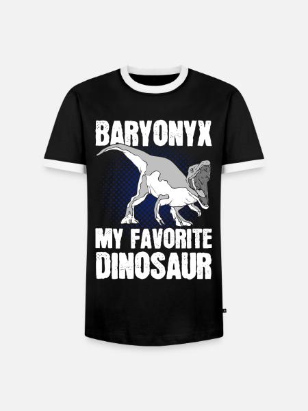 Prähistorischer Dinosaurier Dinosaurier - Männer Kontrast-T-Shirt - Schwarz/Weiß
