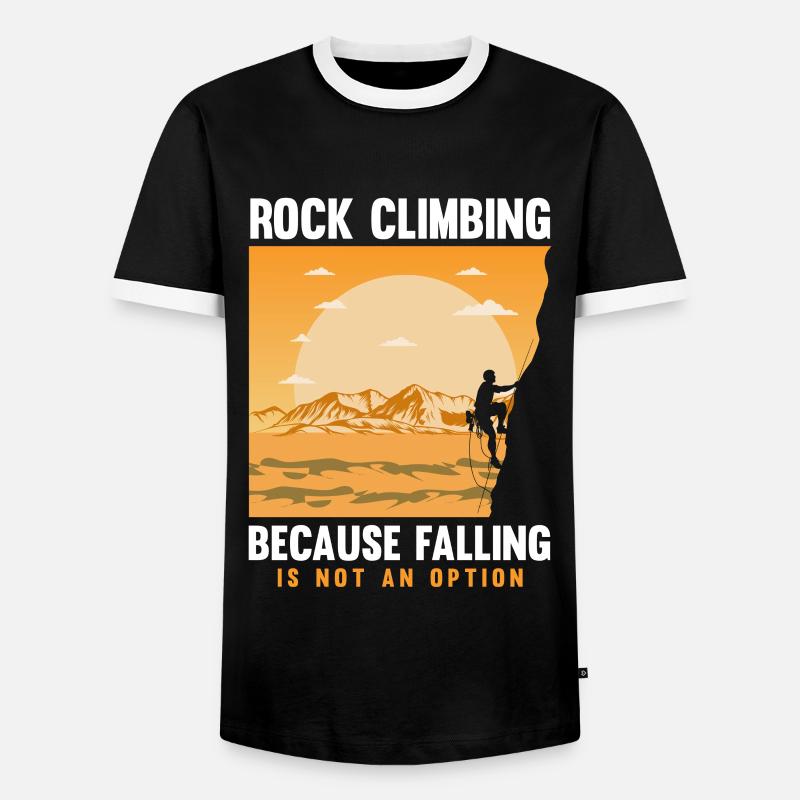 Klettern Mountain Boulder Climble Climber - Männer Kontrast-T-Shirt - Schwarz/Weiß