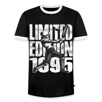 Édition limitée 1995 Édition limitée Cricket - T-shirt contrasté Homme - noir/blanc - Devant - AI Model Female 172 light (172cm) & AI Model Male 178 light (178cm)