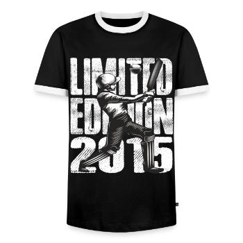 Édition limitée 2015 Édition limitée Cricket - T-shirt contrasté Homme - noir/blanc - Devant - AI Model Female 172 light (172cm) & AI Model Male 178 light (178cm)