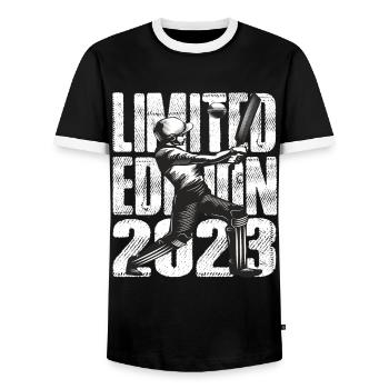 Édition limitée 2023 Édition limitée Cricket - T-shirt contrasté Homme - noir/blanc - Devant - AI Model Female 172 light (172cm) & AI Model Male 178 light (178cm)