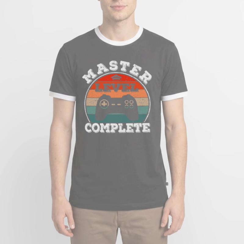 Master Abschluss Absolvent BWL Student Studium Männer Kontrast-T-Shirt