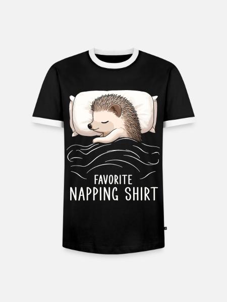 Favorite Napping Shirt - Männer Kontrast-T-Shirt - Schwarz/Weiß