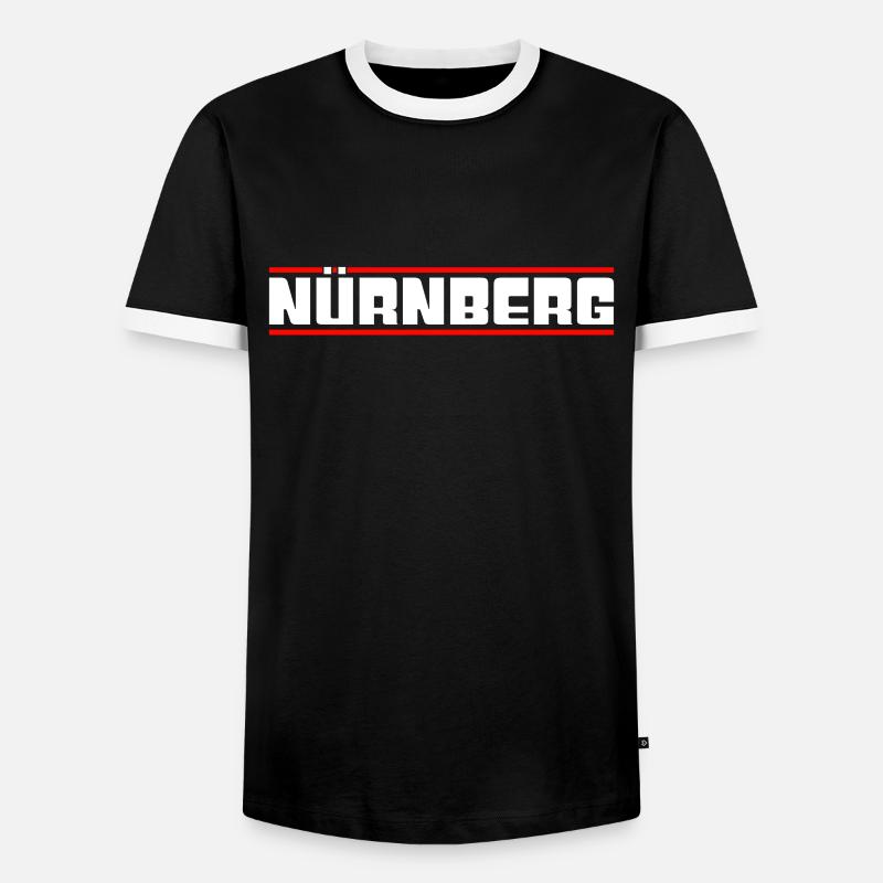 Nuremberg - Men's Ringer Shirt - black/white
