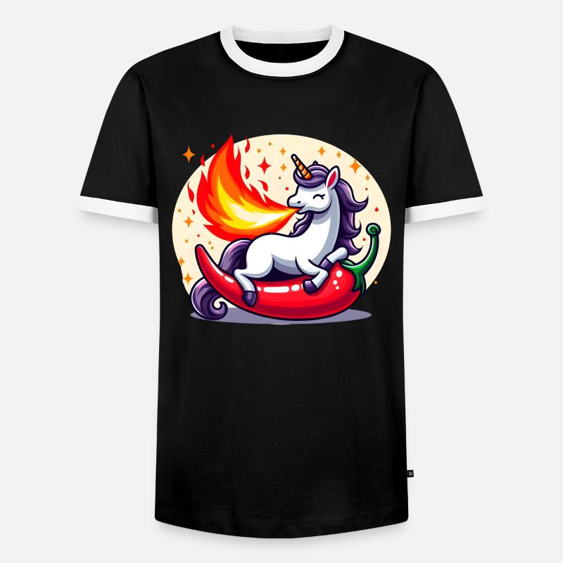 Unicorn Sharpness - Men's Ringer Shirt - black/white