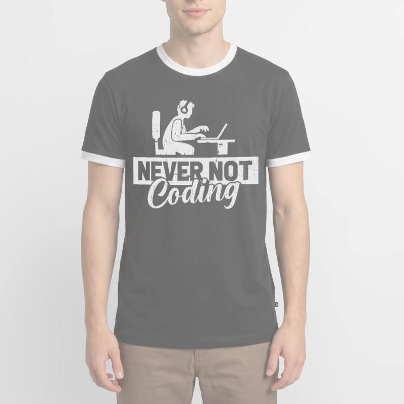 Entwickler Coder Programmierer Männer Kontrast-T-Shirt