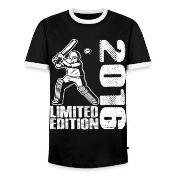 Édition limitée 2016 Édition limitée Cricket - T-shirt contrasté Homme - noir/blanc - Devant - AI Model Female 172 light (172cm) & AI Model Male 178 light (178cm)