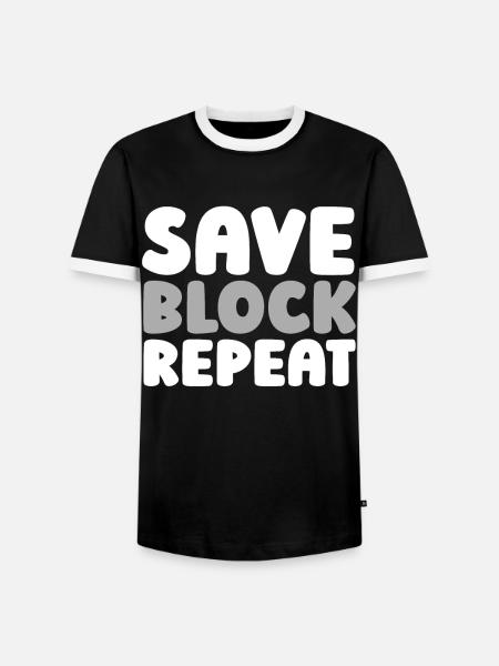 Eishockey Torwart - Männer Kontrast-T-Shirt - Schwarz/Weiß