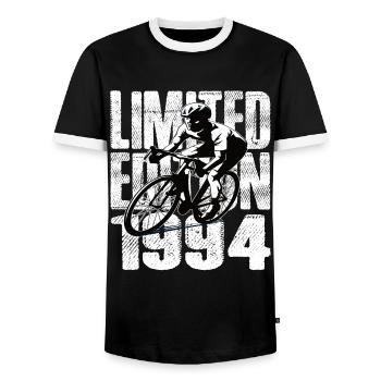 Édition limitée 1994 Édition limitée anniversaire - T-shirt contrasté Homme - noir/blanc - Devant - AI Model Female 172 light (172cm) & AI Model Male 178 light (178cm)