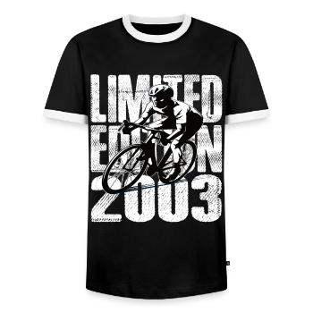 Édition limitée 2003 Édition limitée anniversaire - T-shirt contrasté Homme - noir/blanc - Devant - AI Model Female 172 light (172cm) & AI Model Male 178 light (178cm)