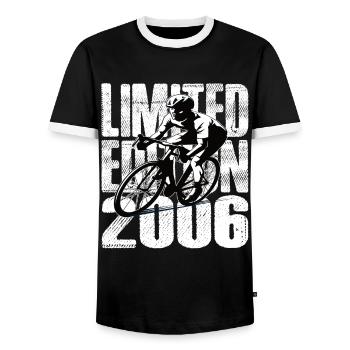 Édition Limitée 2006 Édition Limitée Anniversaire - T-shirt contrasté Homme - noir/blanc - Devant - AI Model Female 172 light (172cm) & AI Model Male 178 light (178cm)