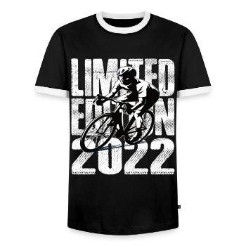 Édition limitée 2022 Édition limitée anniversaire - T-shirt contrasté Homme - noir/blanc - Devant - AI Model Female 172 light (172cm) & AI Model Male 178 light (178cm)