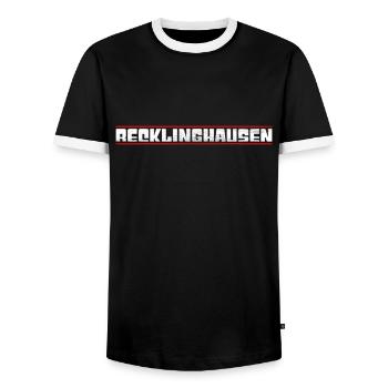 Recklinghausen - Männer Kontrast-T-Shirt - Schwarz/Weiß - Vorne - AI Model Female 172 light (172cm) & AI Model Male 178 light (178cm)