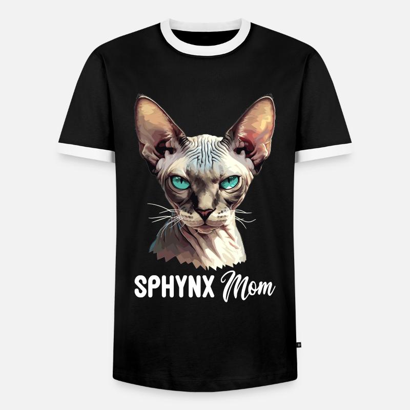 Sphynx Kätzchen Sphynx Katze - Männer Kontrast-T-Shirt - Schwarz/Weiß