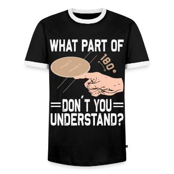 Bierdeckel Umdrehen Spiel Bier - Männer Kontrast-T-Shirt - Schwarz/Weiß - Vorne - AI Model Female 172 light (172cm) & AI Model Male 178 light (178cm)
