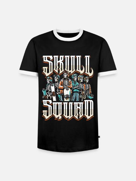 Snowboard Snowboarder - T-shirt contrasté Homme - noir/blanc