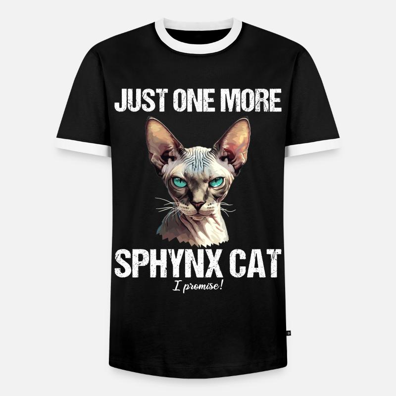 Sphynx Kätzchen Sphynx Katze - Männer Kontrast-T-Shirt - Schwarz/Weiß