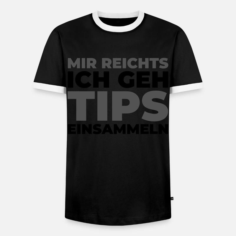 Kellner Kellnerin - Männer Kontrast-T-Shirt - Schwarz/Weiß