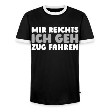 Lehrer Pädagoge Mir Reichts Ich Geh Schler Rgern - Männer Kontrast-T-Shirt - Schwarz/Weiß - Vorne - AI Model Female 172 light (172cm) & AI Model Male 178 light (178cm)