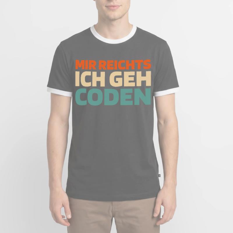 Entwickler Coder Programmierer Männer Kontrast-T-Shirt