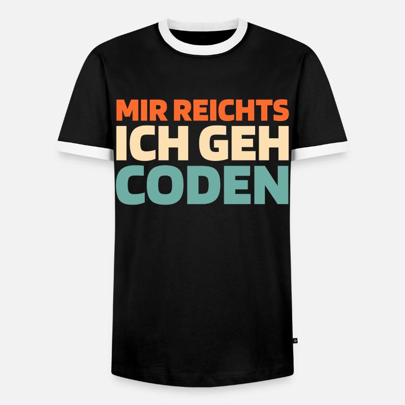 Entwickler Coder Programmierer - Männer Kontrast-T-Shirt - Schwarz/Weiß