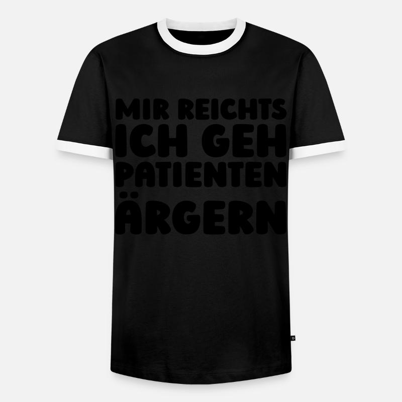 Krankenschwester - Männer Kontrast-T-Shirt - Schwarz/Weiß