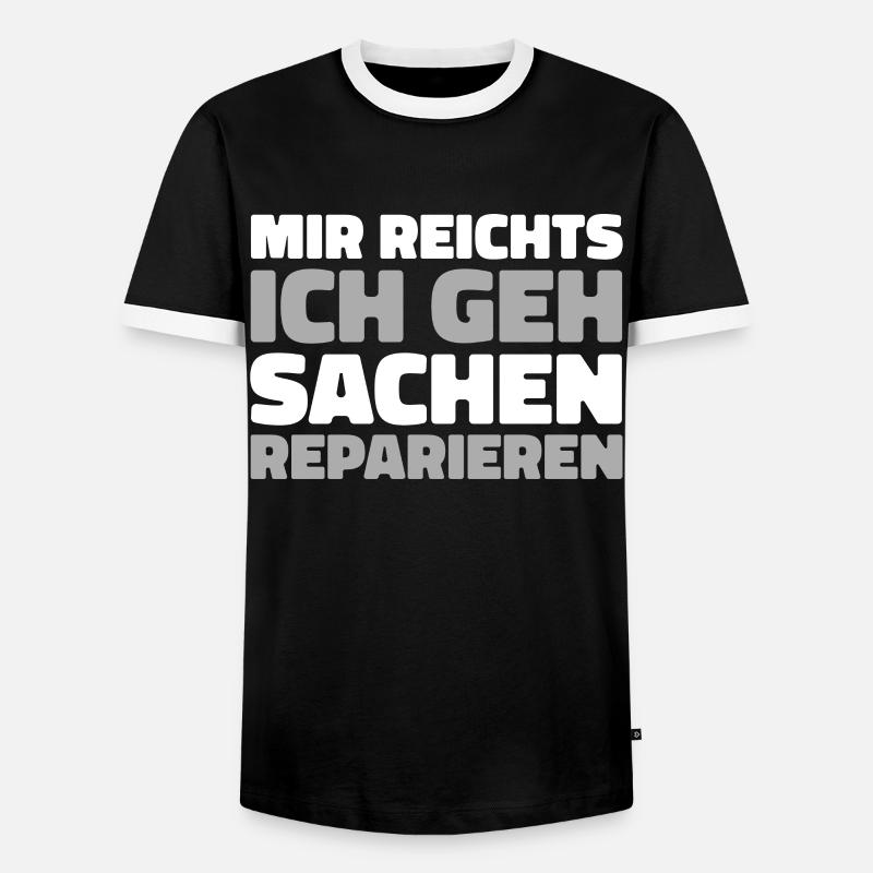 Postbote Briefträger - Männer Kontrast-T-Shirt - Schwarz/Weiß