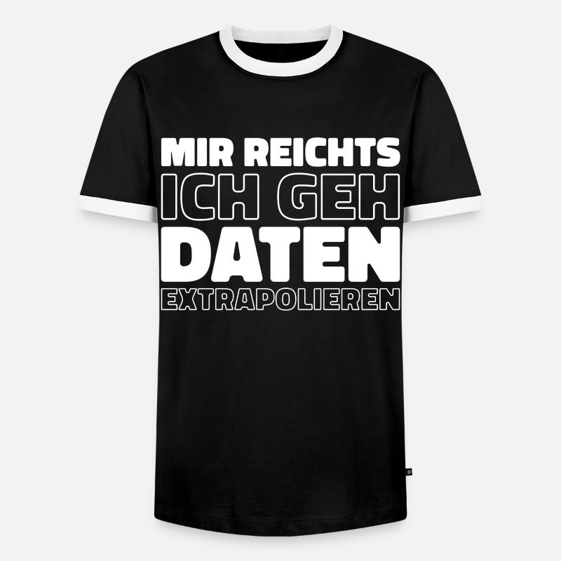 Data Science Data Analyst - Männer Kontrast-T-Shirt - Schwarz/Weiß