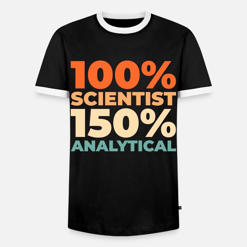 Data Science Data Analyst - Männer Kontrast-T-Shirt - Schwarz/Weiß