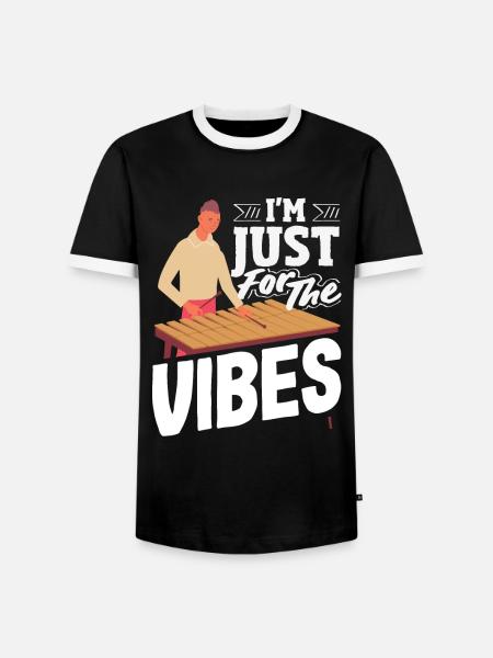 Vibraphone musical instrument - Men's Ringer Shirt - black/white