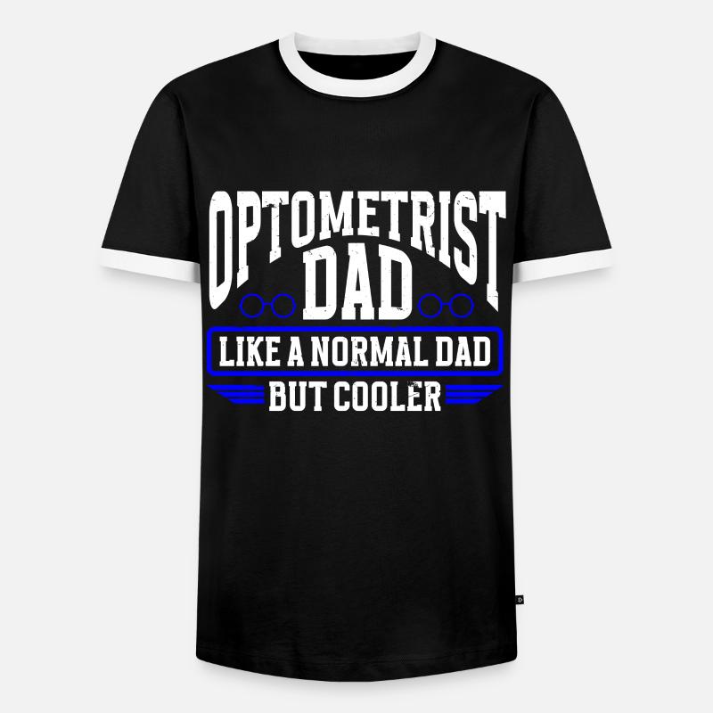 Optometrist Optician Optometry - Männer Kontrast-T-Shirt - Schwarz/Weiß