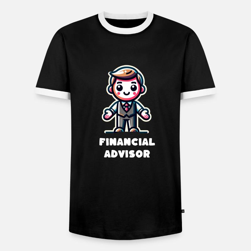Finanzberater Beruf Beruf Beruf Beruf - Männer Kontrast-T-Shirt - Schwarz/Weiß
