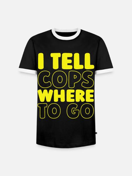 Notruf Leitstelle Einsatzzentrale - Männer Kontrast-T-Shirt - Schwarz/Weiß