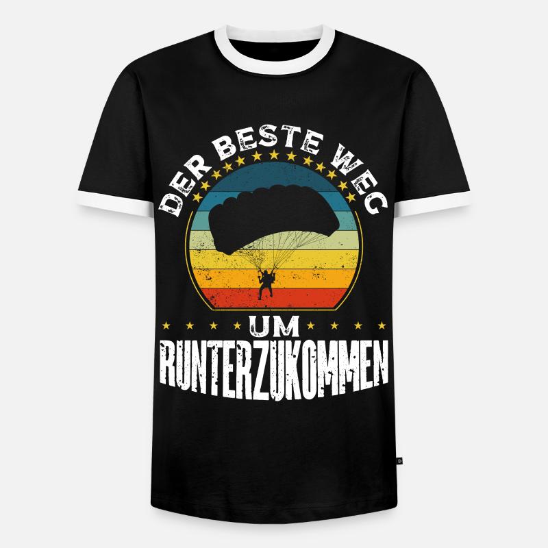 Skydiving Voucher Skydiving - Men's Ringer Shirt - black/white