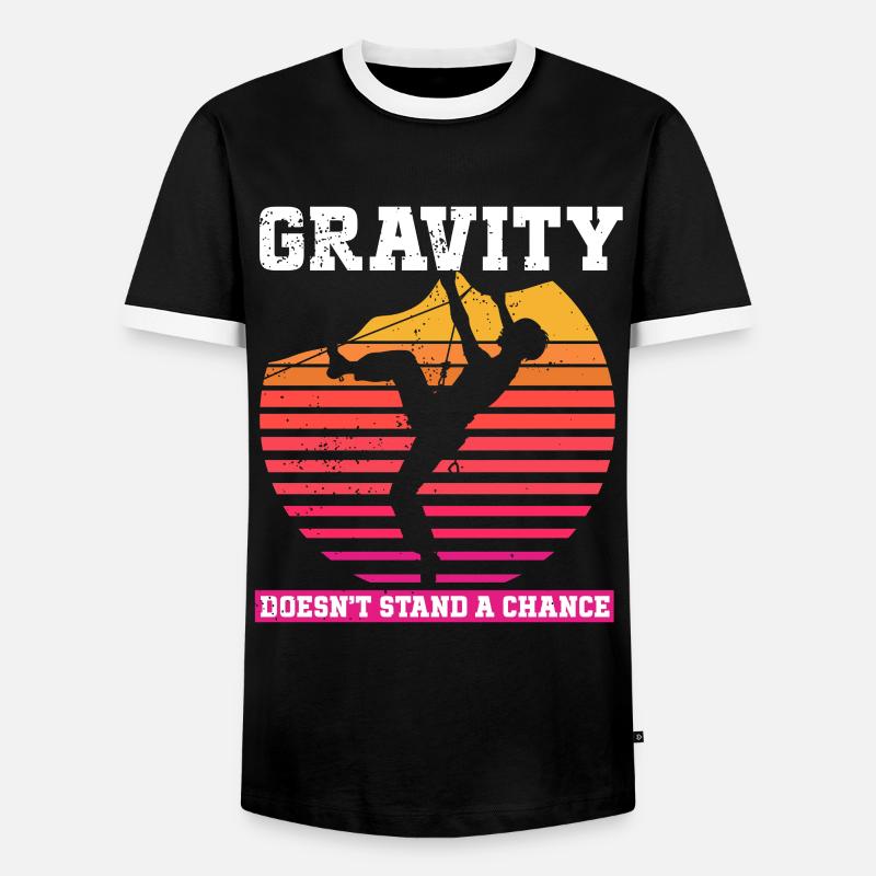 Klettern Mountain Boulder Climble Kletterer - Männer Kontrast-T-Shirt - Schwarz/Weiß