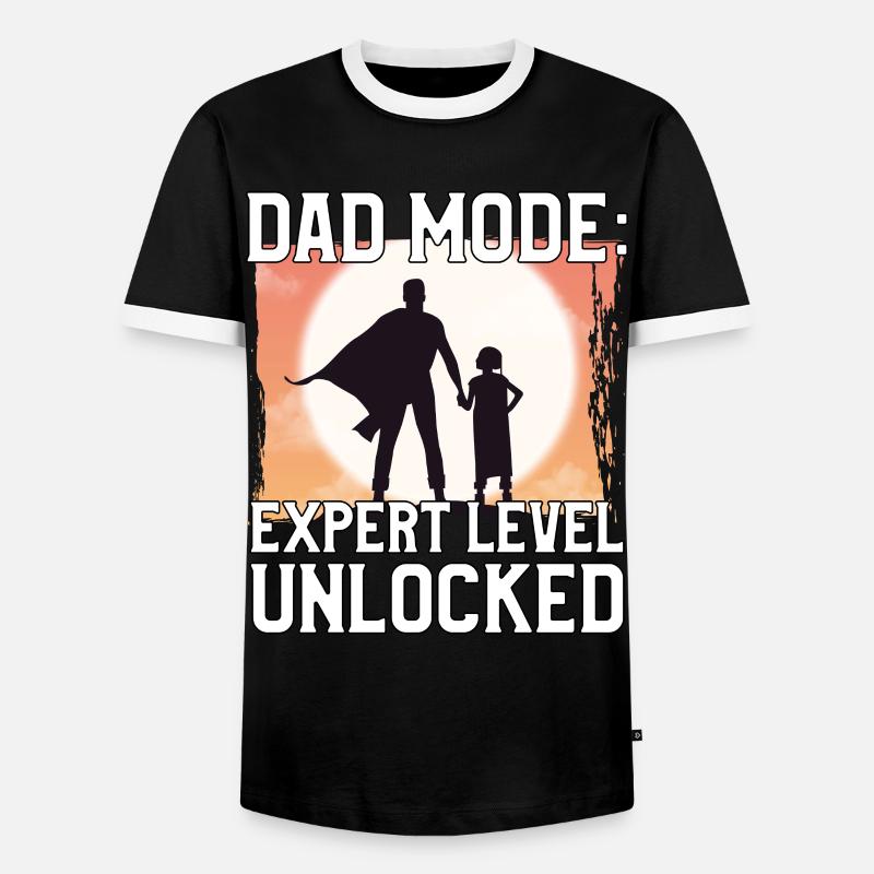 Dad Mode Expert Level unlocked - Men's Ringer Shirt - black/white