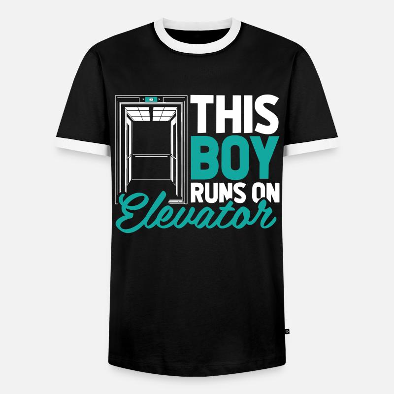 Elevator Elevator - Men's Ringer Shirt - black/white