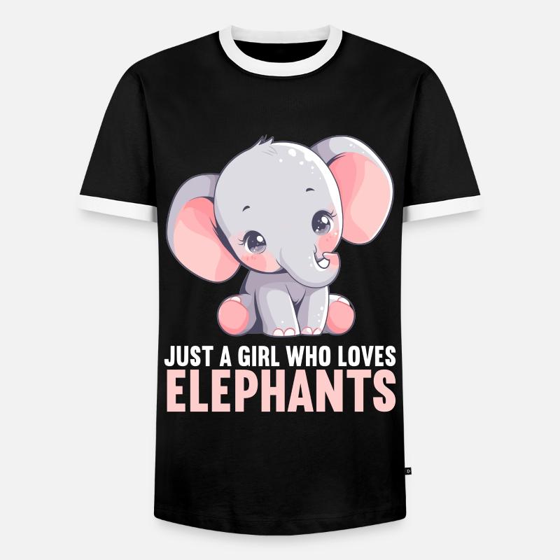 Elephant Elephant - Men's Ringer Shirt - black/white