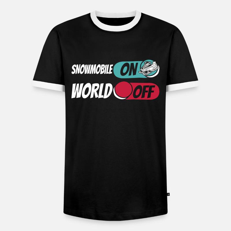 Snowmobile Snowmobile - Men's Ringer Shirt - black/white