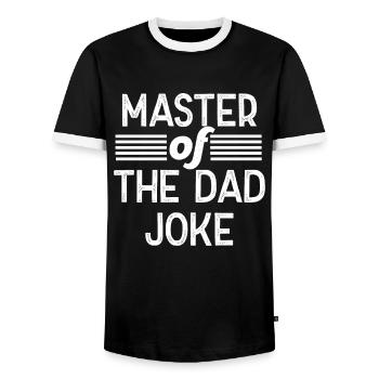 Lustiger Vater Perfektes Vatertag Design Style - Männer Kontrast-T-Shirt - Schwarz/Weiß - Vorne - AI Model Female 172 light (172cm) & AI Model Male 178 light (178cm)