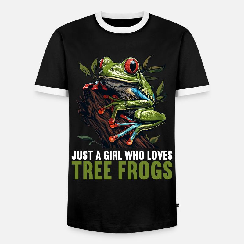 Rainette Baumfrösche Baumfrosch - T-shirt contrasté Homme - noir/blanc