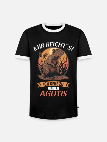Agouti Agutis Aguti - Men's Ringer Shirt - black/white