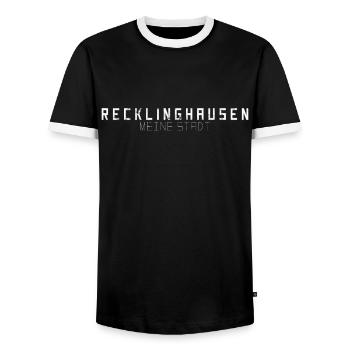 Recklinghausen Meine Stadt - Männer Kontrast-T-Shirt - Schwarz/Weiß - Vorne - AI Model Female 172 light (172cm) & AI Model Male 178 light (178cm)