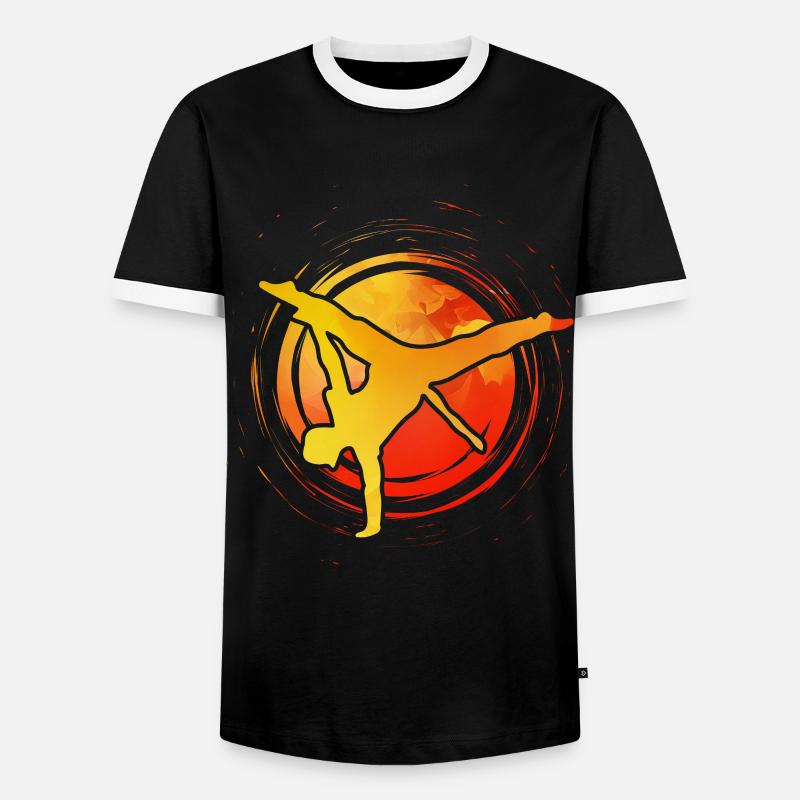 Capoeira - Men's Ringer Shirt - black/white