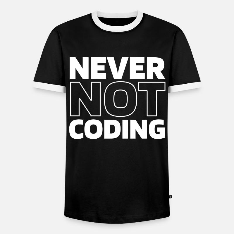 Développeur Codeur Programmeur - T-shirt contrasté Homme - noir/blanc