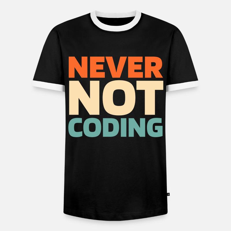 Développeur Codeur Programmeur - T-shirt contrasté Homme - noir/blanc