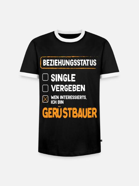 Gerüstbauer Beziehungsstatus Gerüstbauer Gerüstbau - Männer Kontrast-T-Shirt - Schwarz/Weiß