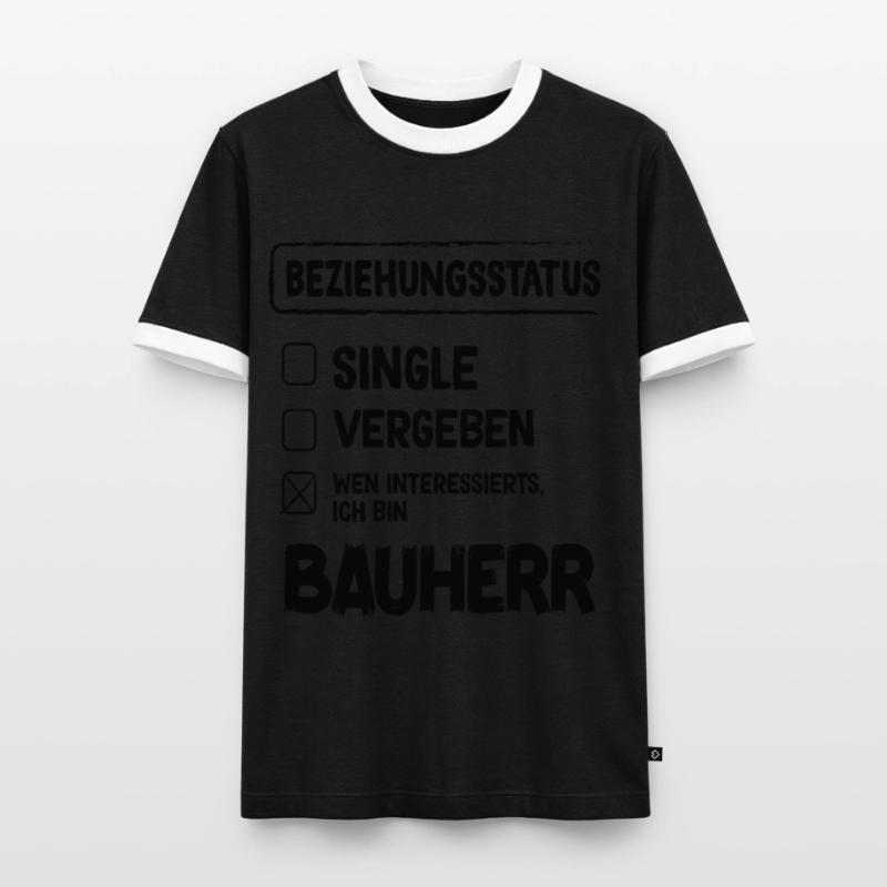 Constructeur Relation Statut Constructeur Constructeur Construction de maison T-shirt contrasté Homme